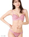 レディース ブラジャー ブラショーツ 上下セット ブラショーツセット ブラジャーショーツセット(ピンク, C65)