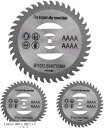 草刈り機の刃 チップソー 替え刃 スチール 刃数40p 交換 110mm x 3枚セット(4)