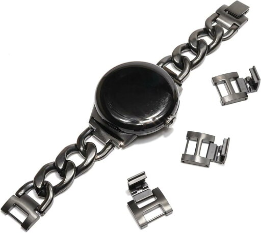 Google Pixel Watch チェーンバンド シルバー/ステンレス おしゃれ ピクセルウォッチ 時計 バンド/工具不要 シルバーチェーン pixelwatch pixelwatch2 レディース ギフト プレゼント(シルバー)