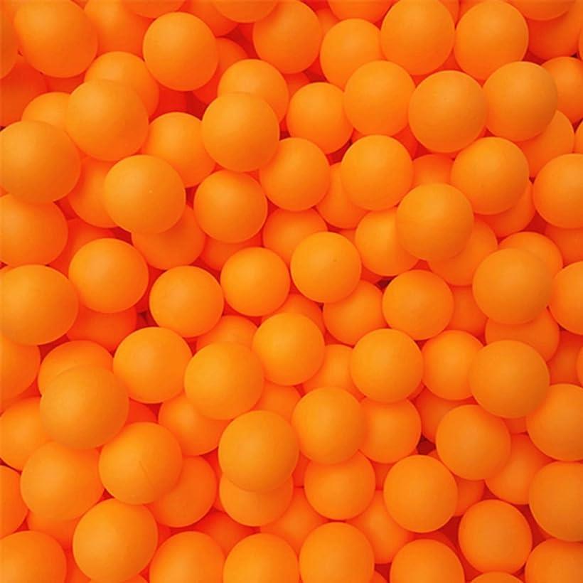 ピンポン玉 卓球 ボール 大容量 プラスチック 卓上 練習 50個セット( オレンジ)
