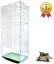 フクロモモンガ 360度見渡せる アクリルルーム 特大 アクリルケージ 小動物 ハンモック 木製ステップ 日本語説明書付き( 120cm)