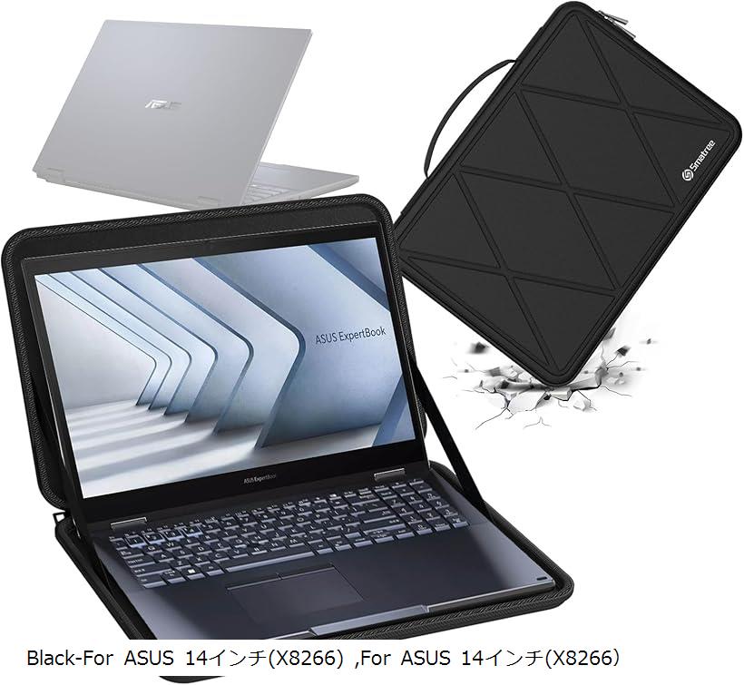 n[hEVAیX[uP[X 14C` ASUS ExpertBook B2 Flip B2402F/ B2402CA ȂǂɓKp n[hP[X 360xϏՌ h M77( Black, For ASUS 14C`iM77j)