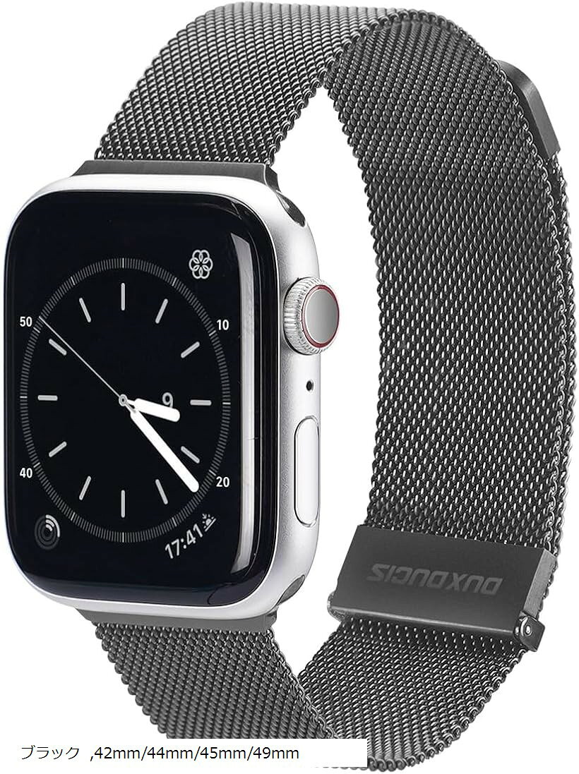コンパチブル Apple Watch バンド アップルウォッチバンド ステンレス留め金製 男...