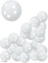 穴あきボール 野球 バッティング トレーニングボール トスバッティング ティーバッティング 練習 50個入 白 (白, 50個入)