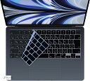 【楽天ランキング1位入賞】Macbook Pro/Air M2 M3 キーボードカバー 日本メーカー品 JIS配列 2021-2024型番 耐水 耐塵(ブラック)(2)