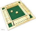 シャットザボックス 数字 ボードゲーム 皆で遊べる パブゲーム 盛り上がる 木製(グリーン)