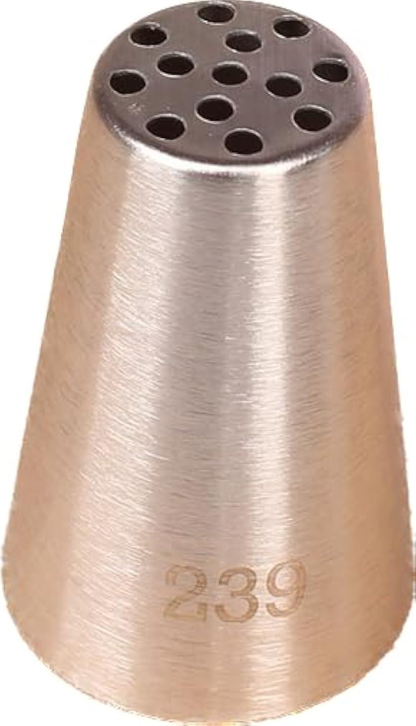 ムイビエンモンブラン口金 入口2.5cm 袋側 出口1.5cm 先端 高さ3.8cm 13穴 1個