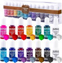 Luminous Tone レジン 着色剤 クリアカラー 13色 / 14本 セット レジン液 UVレジン エポキシ樹脂 着色料 シリコンモールド 対応 10mlx14本(10ml)