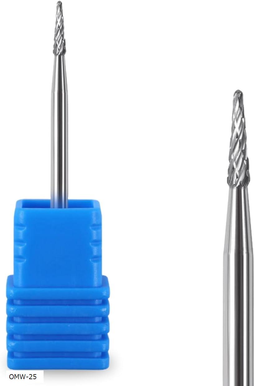 ネイルビット タングステン鋼 ネイルマシン ストーンリムーバー OMW-25 (シルバー, OMW-25)