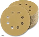 サンディングペーパー 125mm サンドペーパー 粒度 8穴あき マジック式 紙やすり 研磨 サンダー用 丸型 ディスク エアーサンダー丸パッド 木工用 吸じんランダムアクションサンダー用 ミニルーター用(#240 30枚)