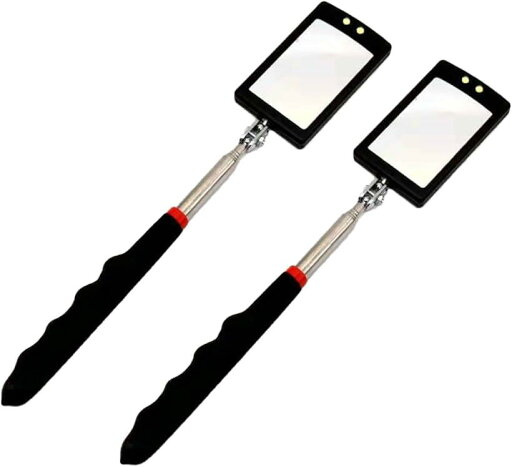 【楽天ランキング1位入賞】ライト 検査鏡 LED ライト付き 点検鏡 棒付き鏡 ミラー 手持ち 2個セット 【楽天ランキング1位入賞】ライト 検査鏡 LED ライト付き 点検鏡 棒付き鏡 ミラー 手持ち 2個セット