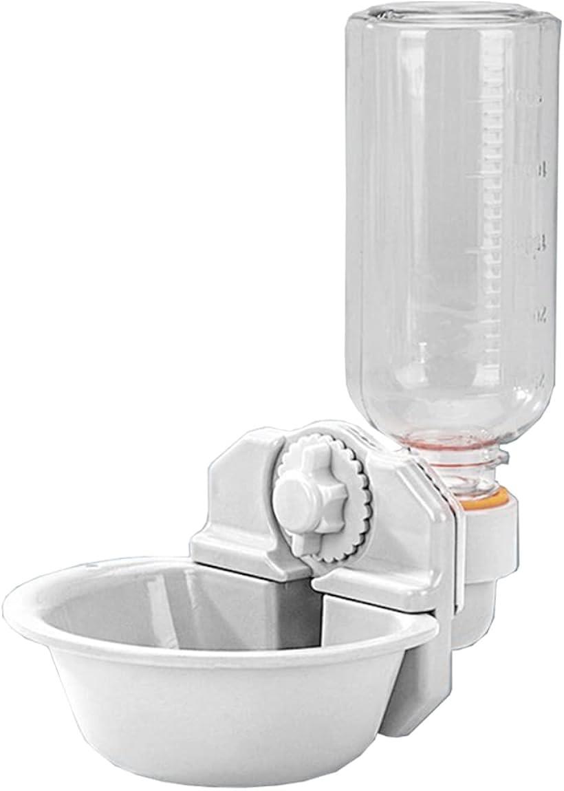AllBright ペット給水器 犬 猫 水飲みボウル 水飲み器 自動給水器 ケージ ペット用品 ホワイト(ホワイト)