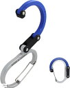 多機能カラビナ型フック 荷重 22kg 1個入り(ブルー)