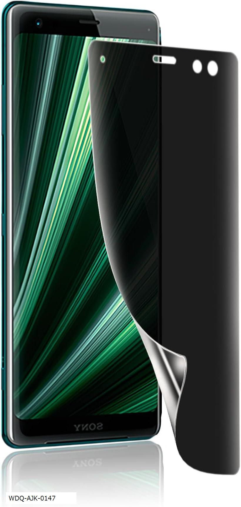 Xperia XZ3 保護フィルム 軟 覗き見防止 TPU素材 エク スペリア XZ3保護フィルム のぞき見防止フィルム 貼り付け簡単/気泡ない/指紋防止/スクラッチ防止/傷つきにくい/プライバシー保護 (WDQ-AJK-0147)