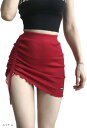 タイトスカート セクシー ミニスカート オシャレ レディース 可愛い 伸縮(レッド, L)