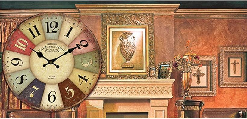 掛け時計 連続秒針 壁掛け時計 オシャレ 静音 インテリア アンティーク CL001(Aタイプ)