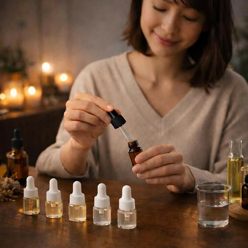 スポイト瓶 スポイトボトル ガラス製 1ml アロマオイル アロマ保存容器 白色 精油 ...