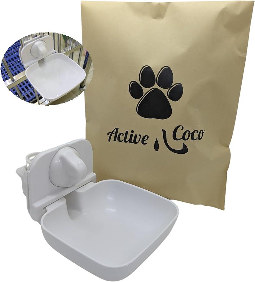 猫 水飲み器 ペットボトル ケージ 固定 犬 小動物 給水器 飲みやすい 重力式 自動給水器 日本語説明書付き( ホワイト)