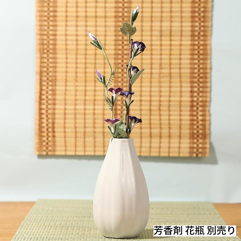 手漉き和紙を使用した フラワー リードディフューザー スティック 造花 フェイクグリーン 人工観葉植物 一輪(パープル, 6x6x18cm) [2]