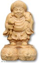 七福神 大黒様 立像 木彫り金運 財運 商売 繁盛 招福 彫刻 置物 ツゲ 柘植 高さ 6cm(高さ 6cm)