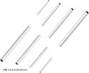 200個 4種サイズ 10/15/20/25mm チューブビーズ 304ステンレス製ビーズ ステンレスパイプ 管状ビーズ ステンレス色 光沢ビーズ スペーサービ...