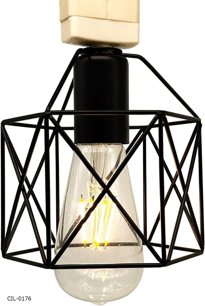 KY LEE シーリングライト 1灯 北欧 工業風 鉄芸 引掛けシーリング式 簡単に取り付け 内玄関 照明 おしゃれ 居間用 寝室 子供部屋 天井照明 照明器具(CIL-0176)