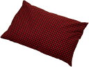 枕 まくら そば殻 そばがら そば枕 そばまくら 市松模様 枕カバー付き 35 x 50cm 日本製 赤(市松模様・赤, 35 x 50cm)