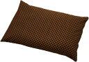 枕 まくら そば殻 そばがら そば枕 そばまくら 市松模様 枕カバー付き 35 x 50cm 日本製 茶(市松模様・茶, 35 x 50cm)