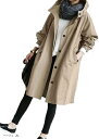 ニブンノイチプラス 大人 オシャレ カラー モッズ フード コート レディース(ベージュ, XL)