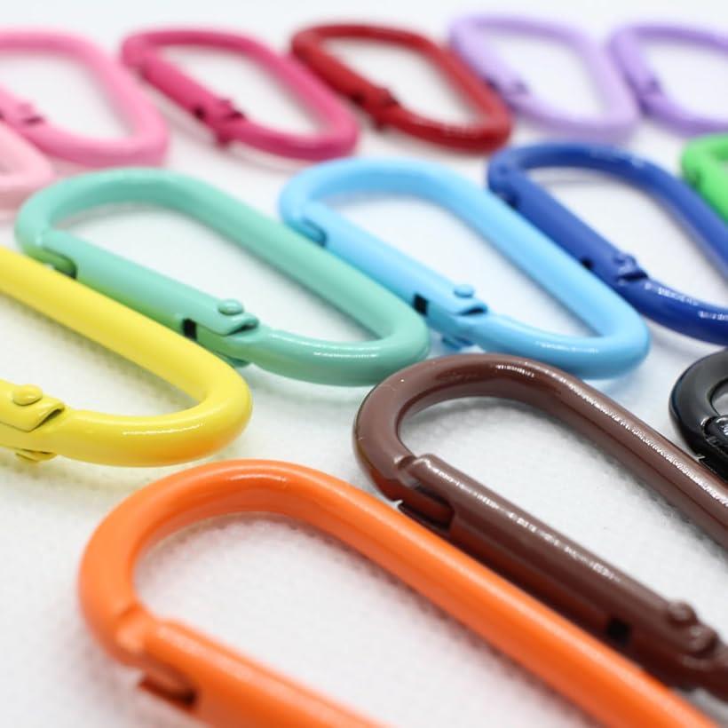 神戸輝き 16色16個入り カラビナセット 小型 4.5cm 3g (マルチカラー)