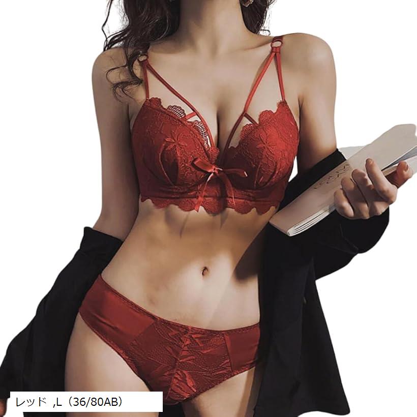 ノンワイヤー ブラ ショーツ セット 盛れる 脇高 ブラジャー セクシー レディース ...