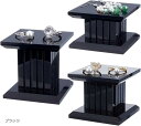 3個セット ジュエリーディスプレイスタンド アクリル展示台 3種高さ 台座 ジュエリー展示 撮影小道具 商品陳列 宝石類 時計 化粧品(ブラック, 6x6cm)