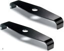シュレッダーブレード 2枚刃 替刃 2T 刈払機 草刈り機 2枚セット(ブラック, 305mm)