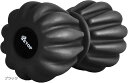 マッサージボール ストレッチボール 人間工学カーブ設計 フットローラー 16x9-6.5CM 150g軽い 日本語説明書つき(ブラック, 16x9x9CM)