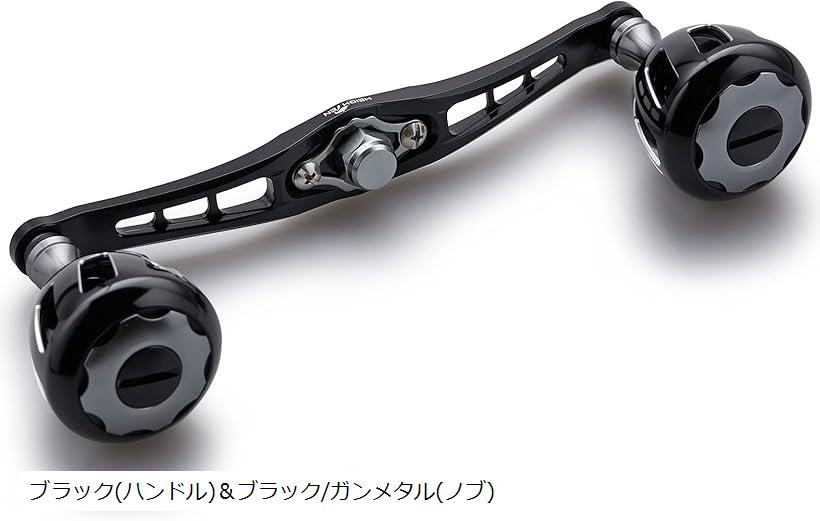 Other - 120mm リール ハンドル 32mmノブ搭載 シマノ ダイワ アブガルシア 通用 ベイトリール Wheel Series ブラック＆ブラック/ガンメタル 548 (ブラック(ハンドル)＆ブラック/ガンメタル()