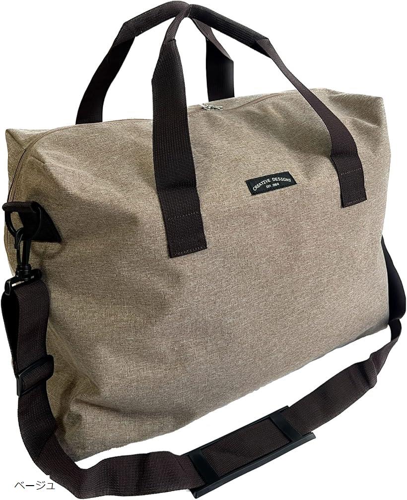 ノア ボストンバッグ プレゼント トラベルバッグ 旅行 軽量 大容量 ベージュ (ベージュ)