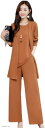 レッドレイ スーツ レディース 3点セット フォーマル パンツ (キャラメル, XL)