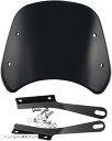 互換品 バイク 風防 ウインドシールド スクリーン ウインドスクリーン カウル 汎用(ブラック)