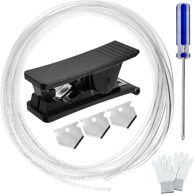 PTFE テフロンチューブ 長さ5M 内径2.5mm 外径4mm 角形 プラスチック カッター付き ブレード 替刃付き ..