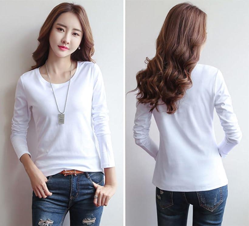 カットソー 長袖 クルーネック おしゃれ ニット きれいめ インナー 無地 丸首 トップス Tシャツ ロンT ストレッチ スリム タイト 上品 着やせ レディース TSHT045(グリーン, M)