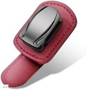 互換品サングラス ホルダー 車 Red メガネクリップ(レッド)