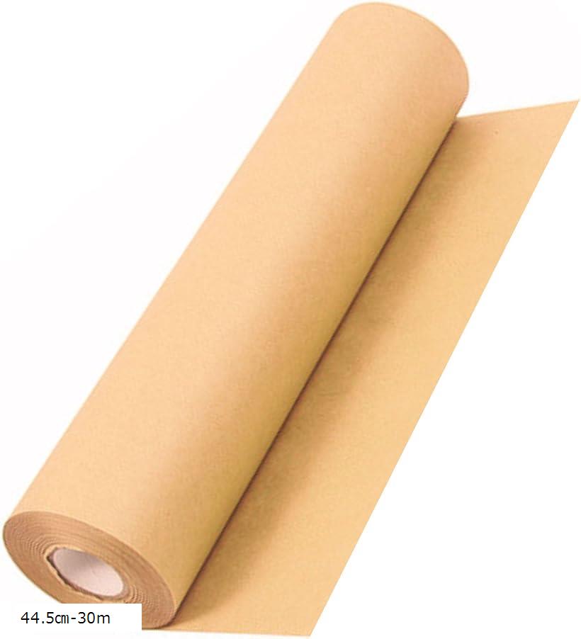 クラフト紙 ラッピングペーパー ロール 包装紙 44.5cm-30m (44.5cm-30m)