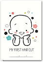 【楽天ランキング1位入賞】ファーストカット アート 胎毛 台紙 記念日 赤ちゃん(正面)