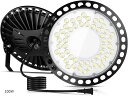 led投光器 高天井灯 LED高天井照明 防水 100V 高輝度 18000lm 6500K 昼白色 UFO型 IP66 ハイベイライト 85-220V プラグ...