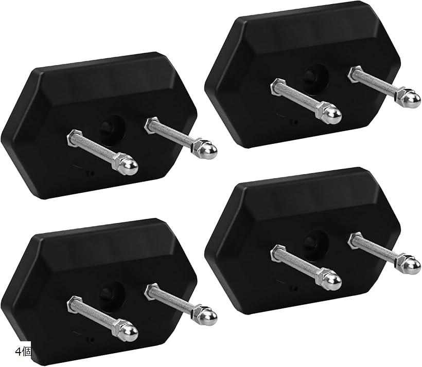 【楽天ランキング1位入賞】スケボー 壁掛け フック スケートボード 固定 収納 ディスプレイ ホルダー 4個セット (ブラック)