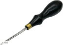 ヘリ落とし レザークラフト 革工具 エッジャー ステンレス 黒檀(0.7mm)