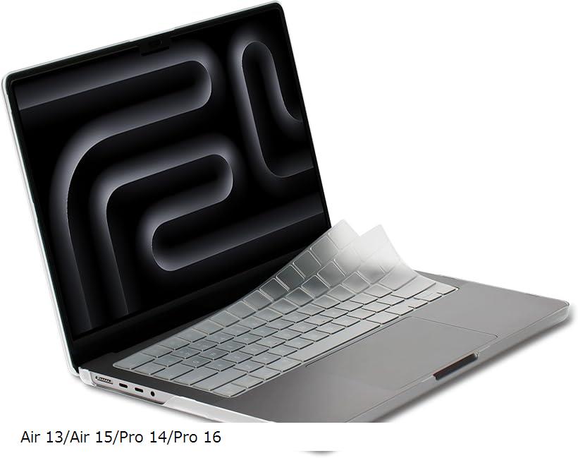 【楽天ランキング1位入賞】2024 M4/M3/M2 チップMacbook Pro 14/16 Air 13/15 インチ キーボードカバー 日本語JIS配列 2021-2024(Air 13/Air 15/Pro 14/Pro 16)