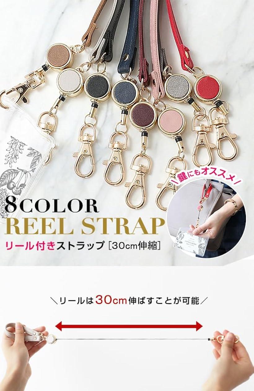 リールストラップ 伸びるキーホルダー リール付...の紹介画像2
