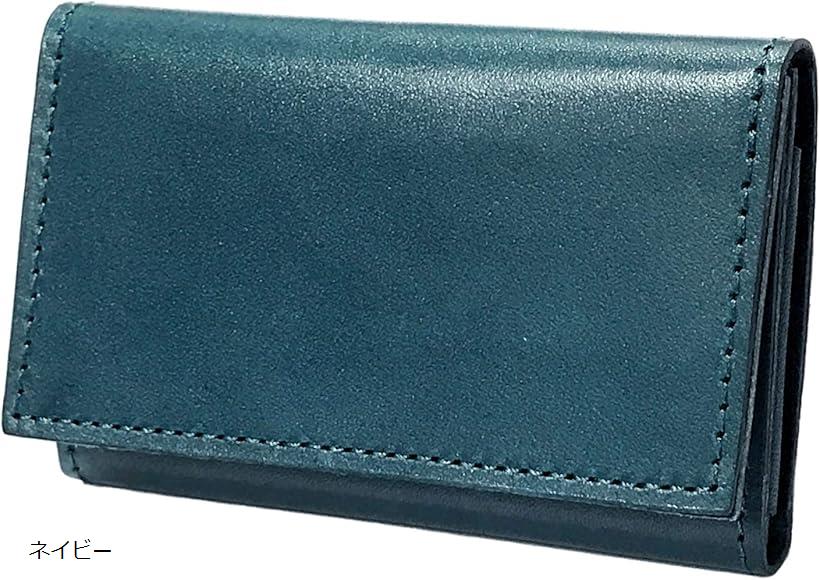 atelierCODEL 名刺入れ メンズ 本革 栃木レザー 日本製(ネイビー)