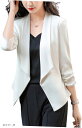 薄手ジャケット おしゃれ お呼ばれ ビジネス カジュアル 長袖 UVカット 可愛い 透け シースルー オフィスカジュアル ボレロ 羽織(ホワイト, M)